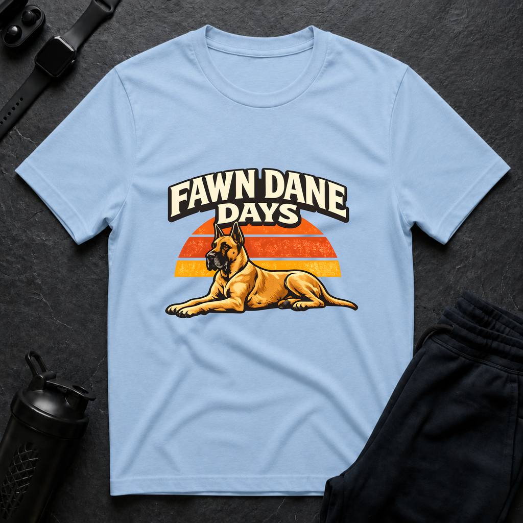 Fawn Dane Days – Great Dane T-Shirt