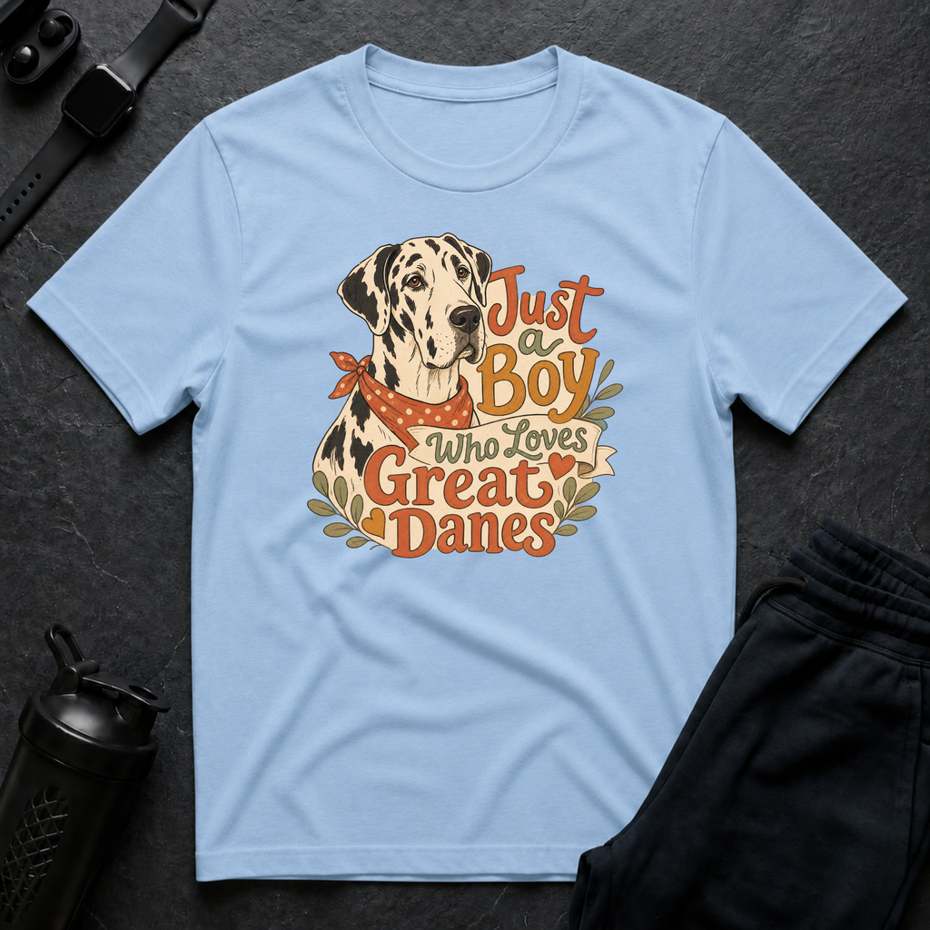 Boy Loves Great Danes