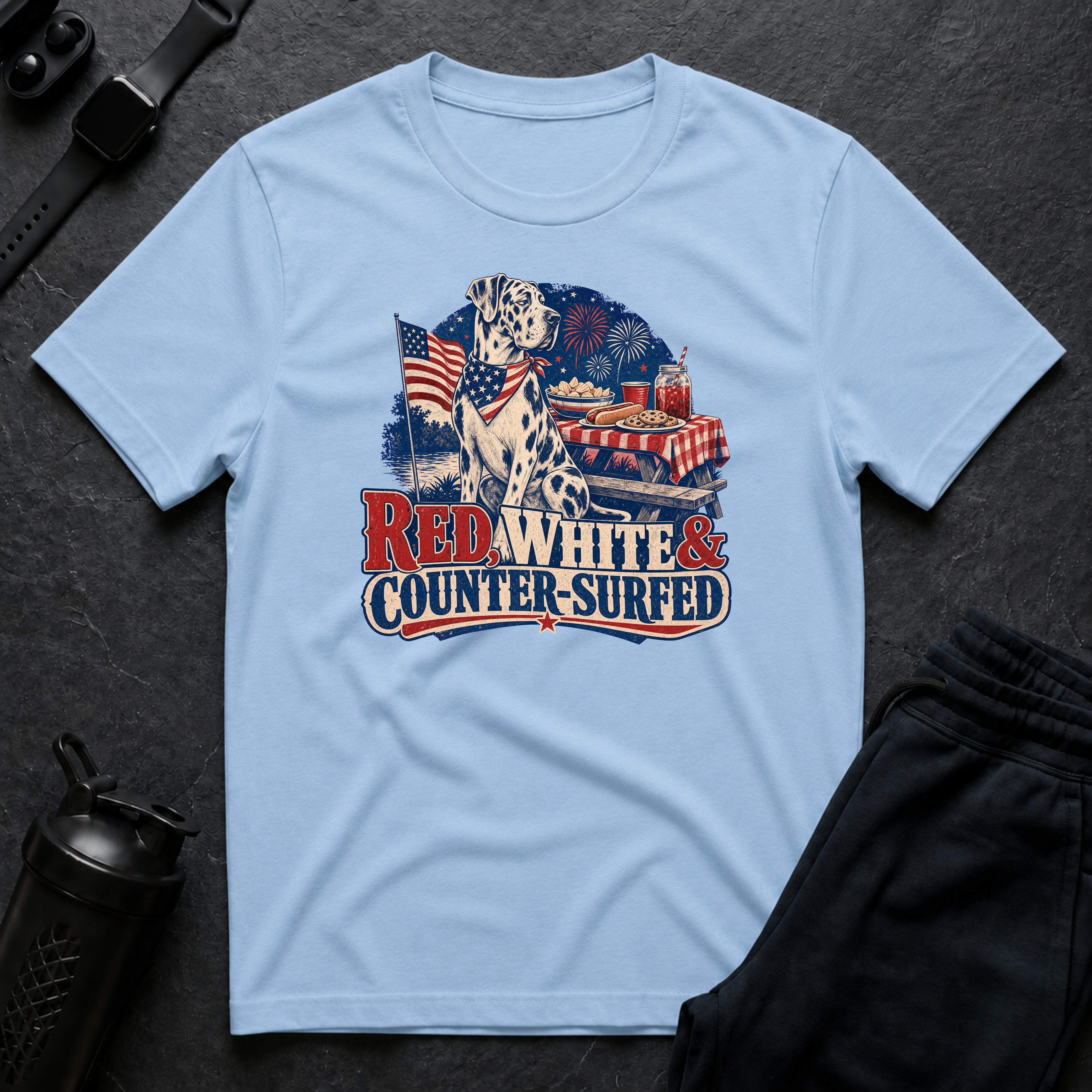 Red White Counter Surfer