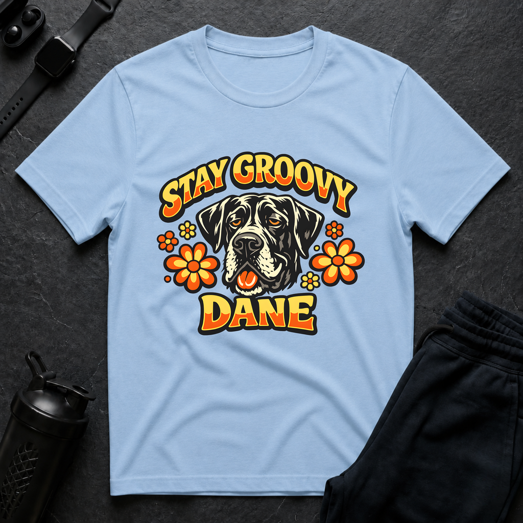 Stay Groovy Dane – Great Dane T-Shirt