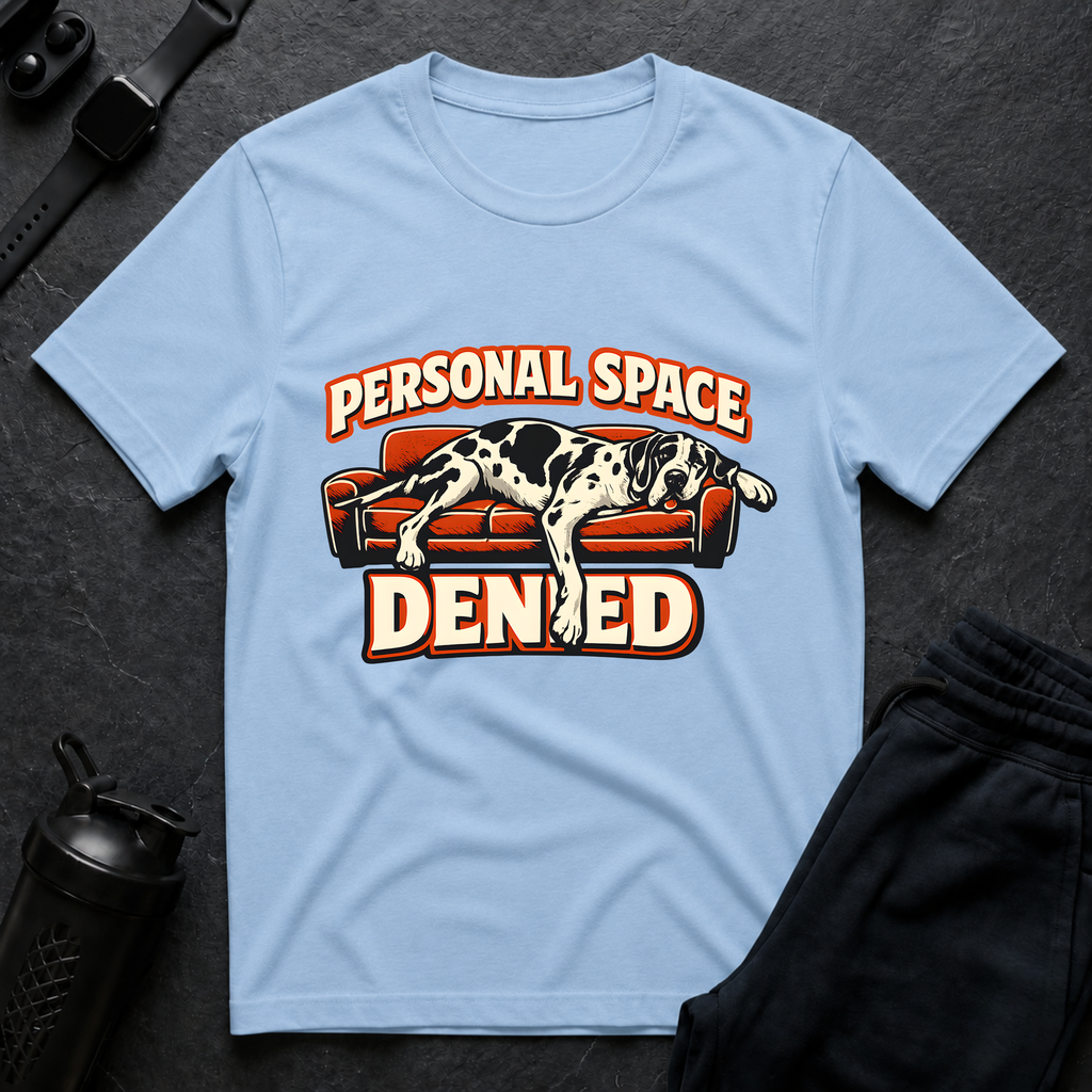 Personal Space Denied – Great Dane T-Shirt