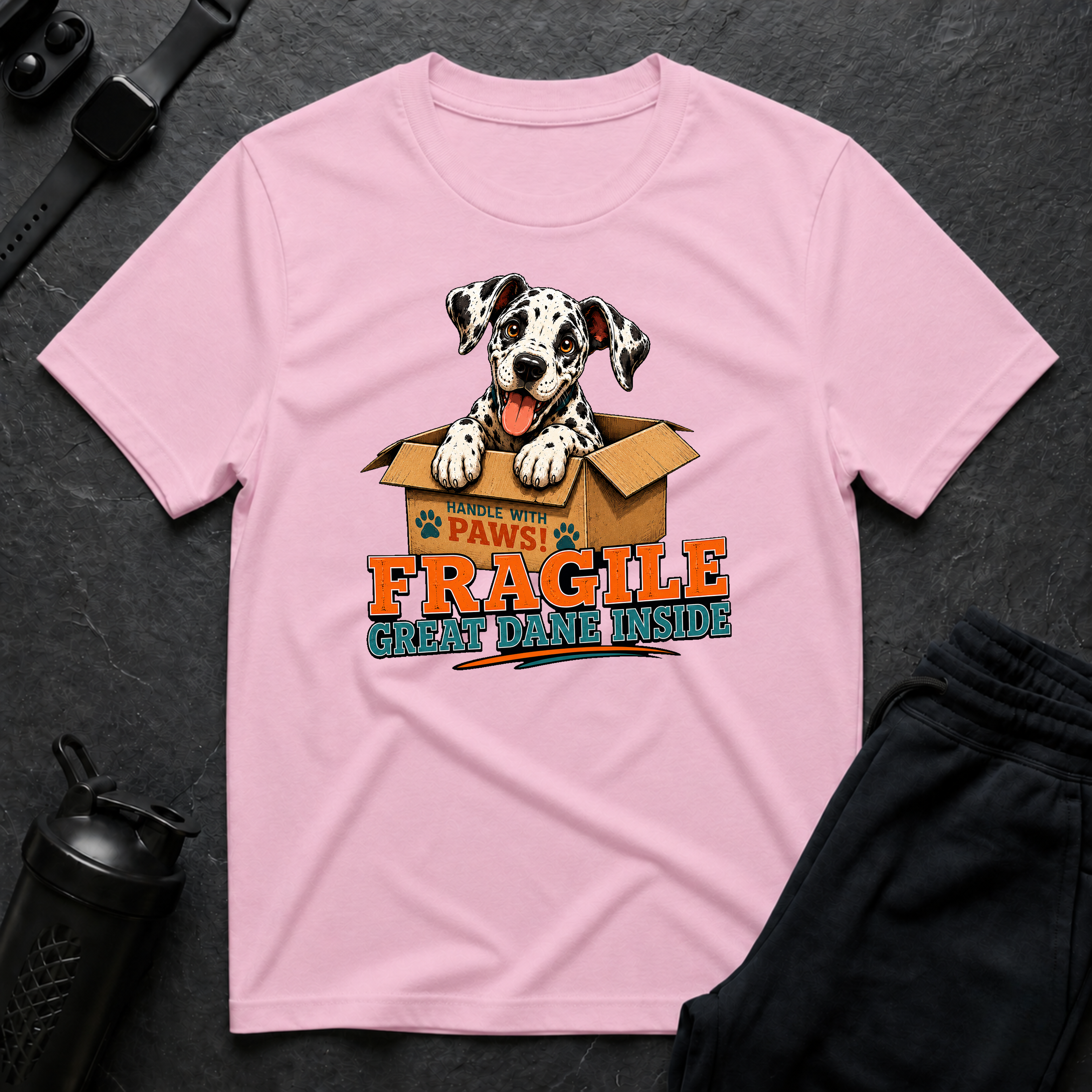 Fragile Great Dane Inside