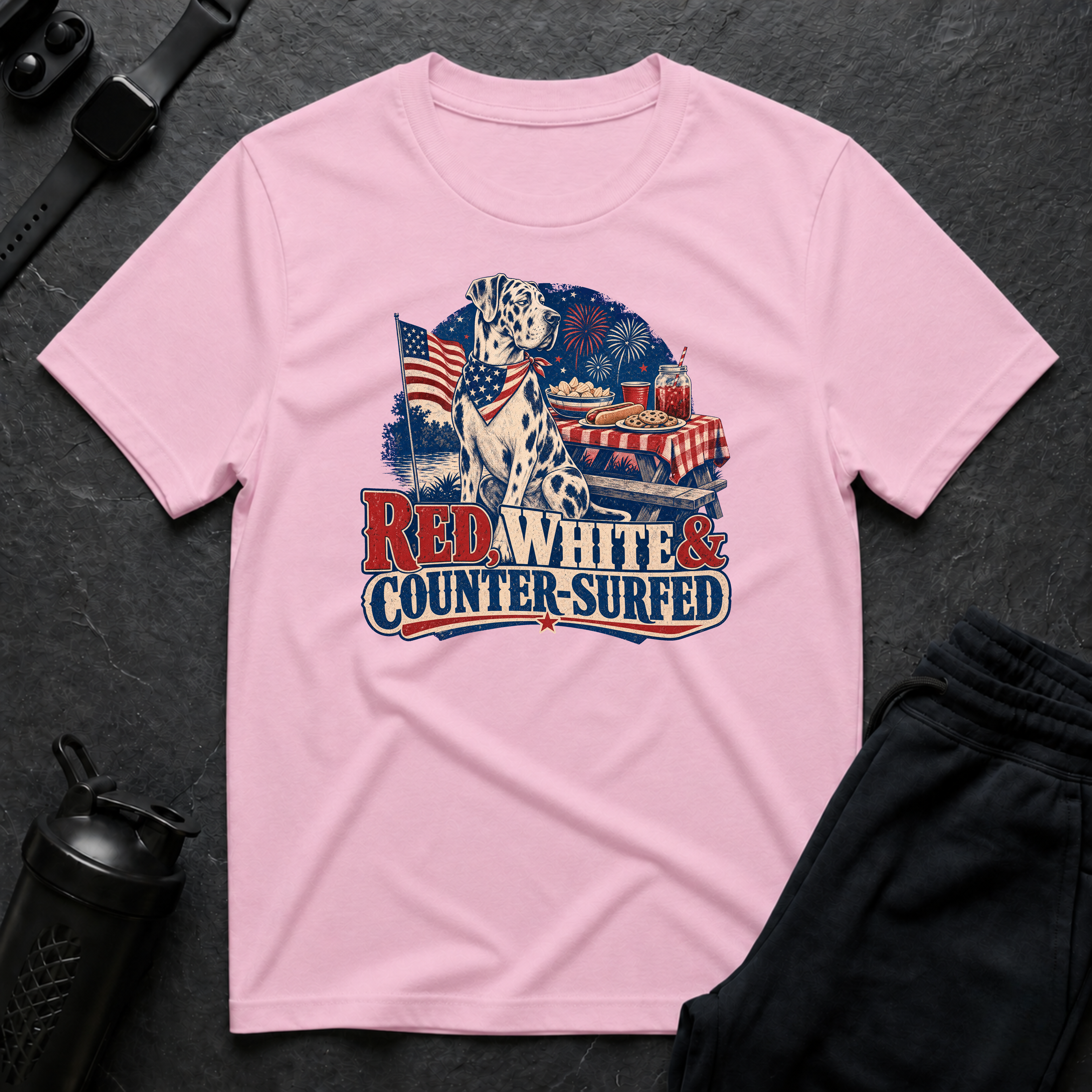 Red White Counter Surfer
