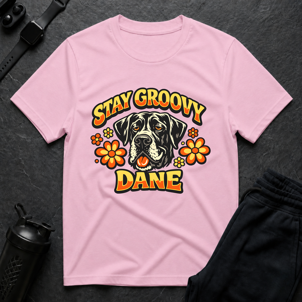 Stay Groovy Dane – Great Dane T-Shirt