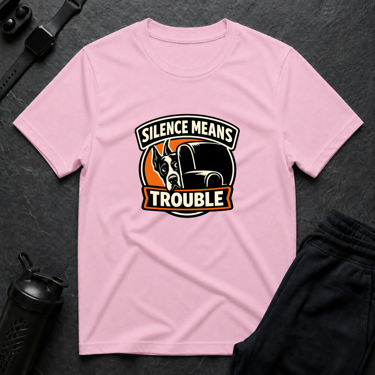 Silence Trouble – Great Dane T-Shirt