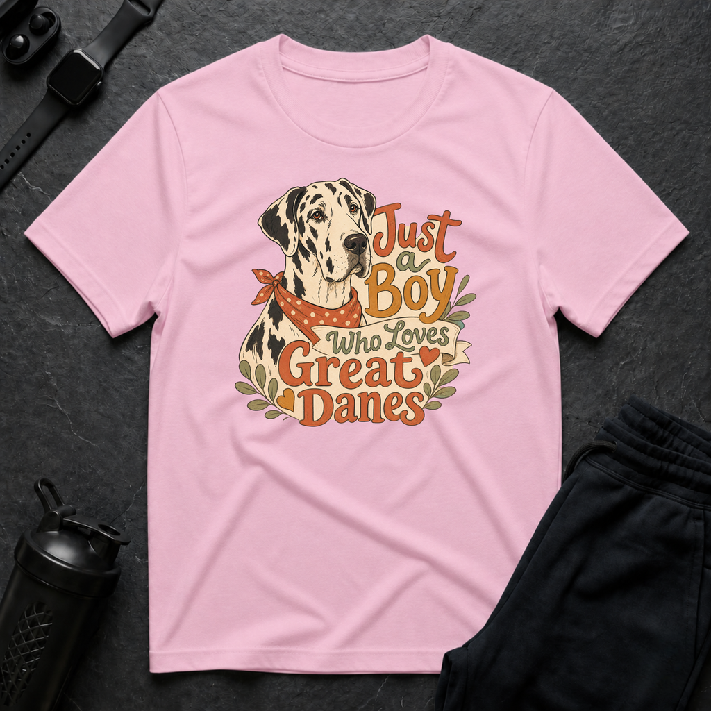 Boy Loves Great Danes