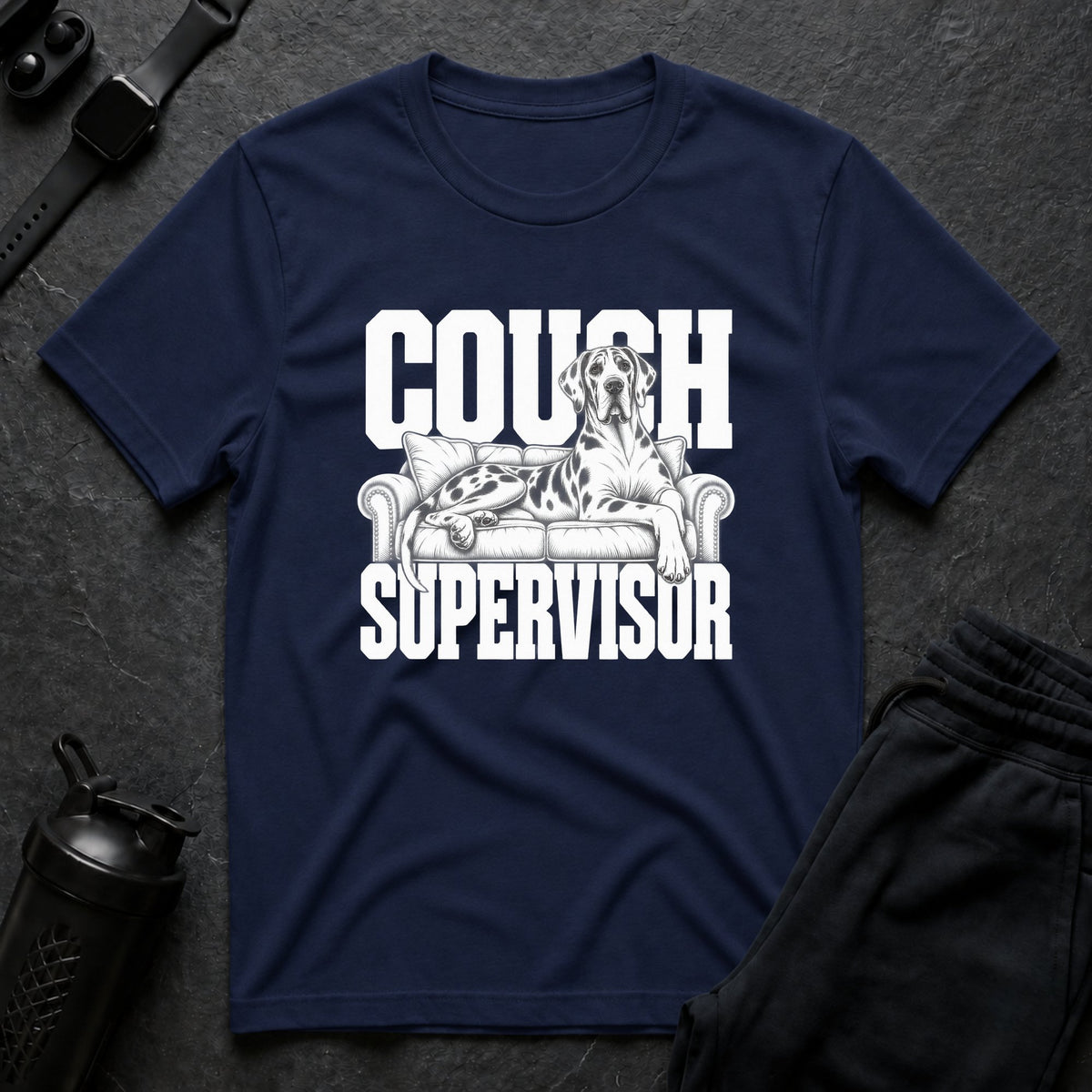 Couch Supervisor – Great Dane T-Shirt