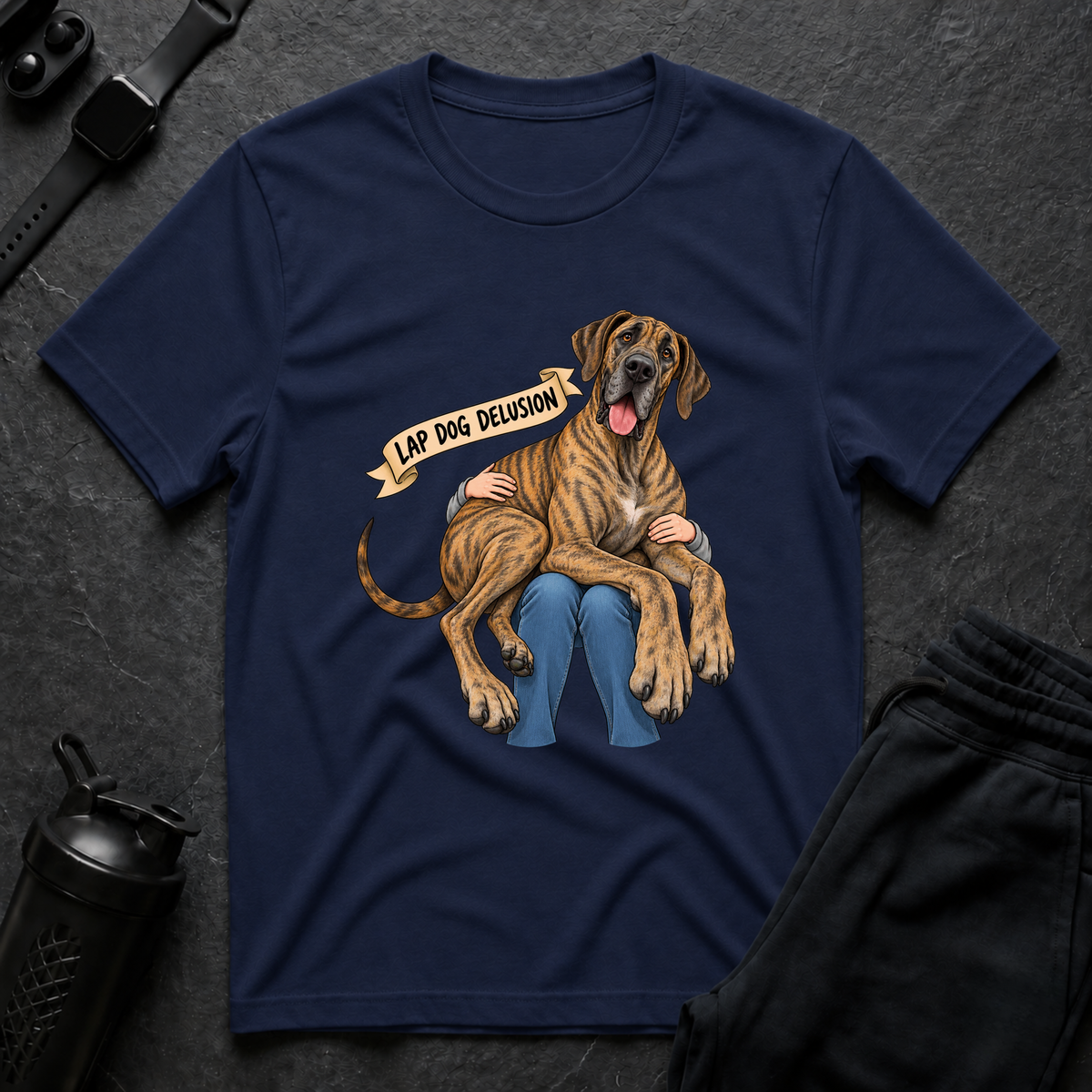 Lap Dog Delusion – Great Dane T-Shirt