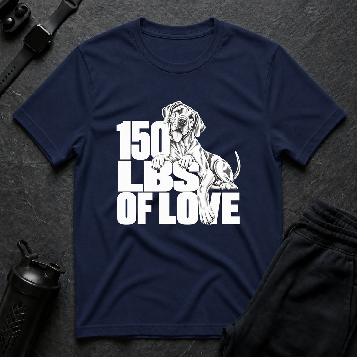 150 Lbs Love – Great Dane T-Shirt