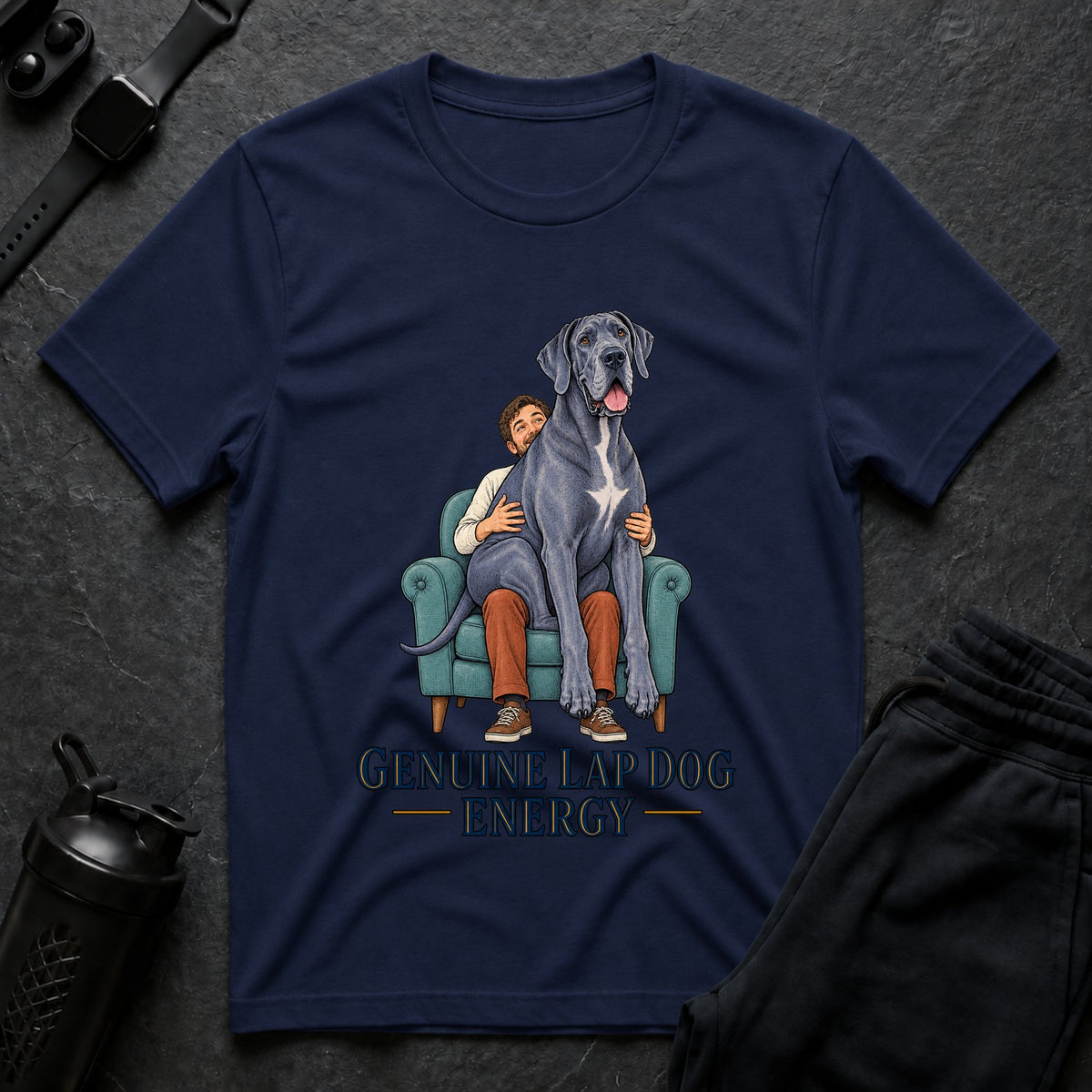 Genuine Lap Dog – Great Dane T-Shirt