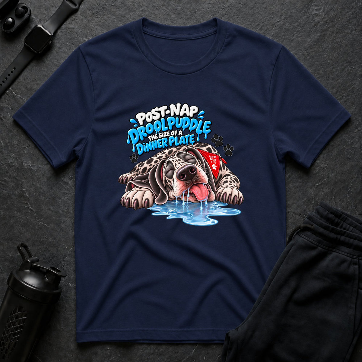 Drool Puddle Nap – Great Dane T-Shirt