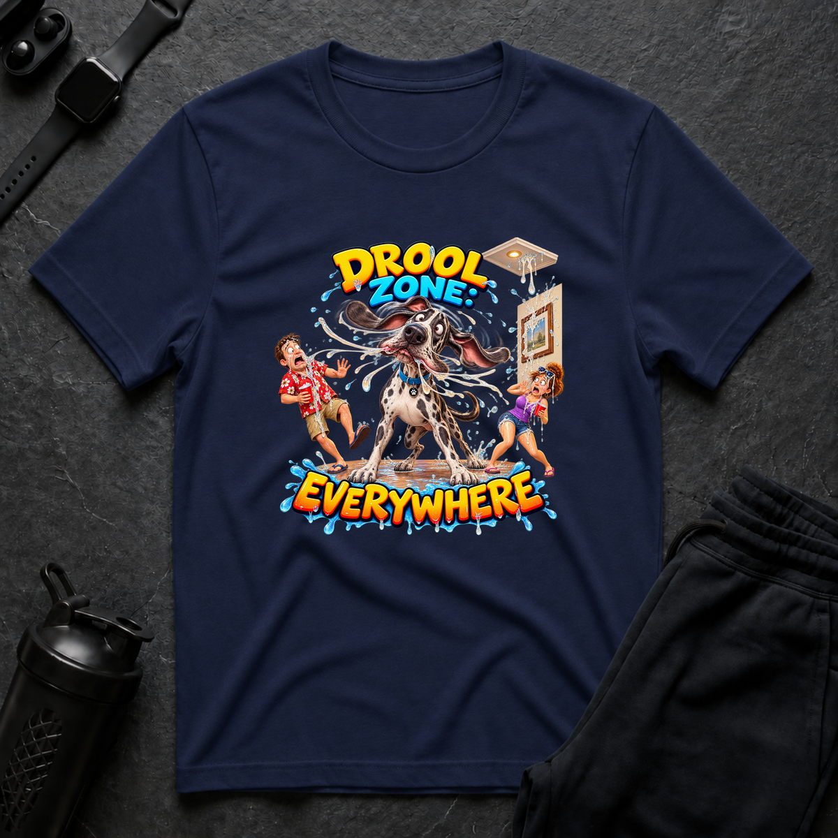 Drool Zone Everywhere – Great Dane T-Shirt