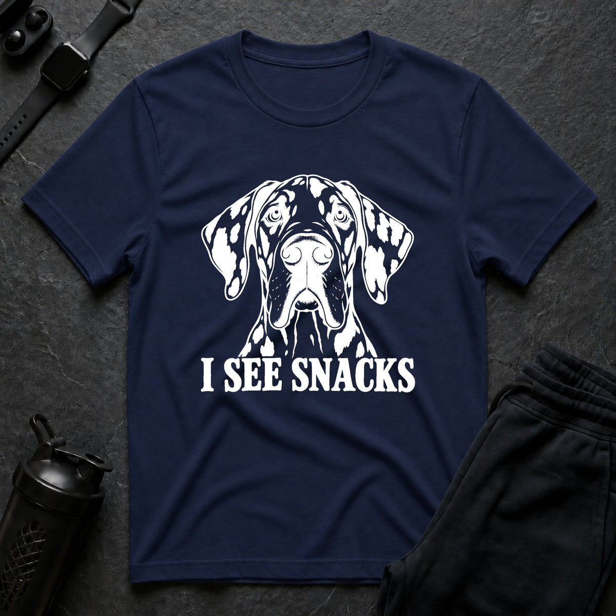 I See Snacks – Great Dane T-Shirt