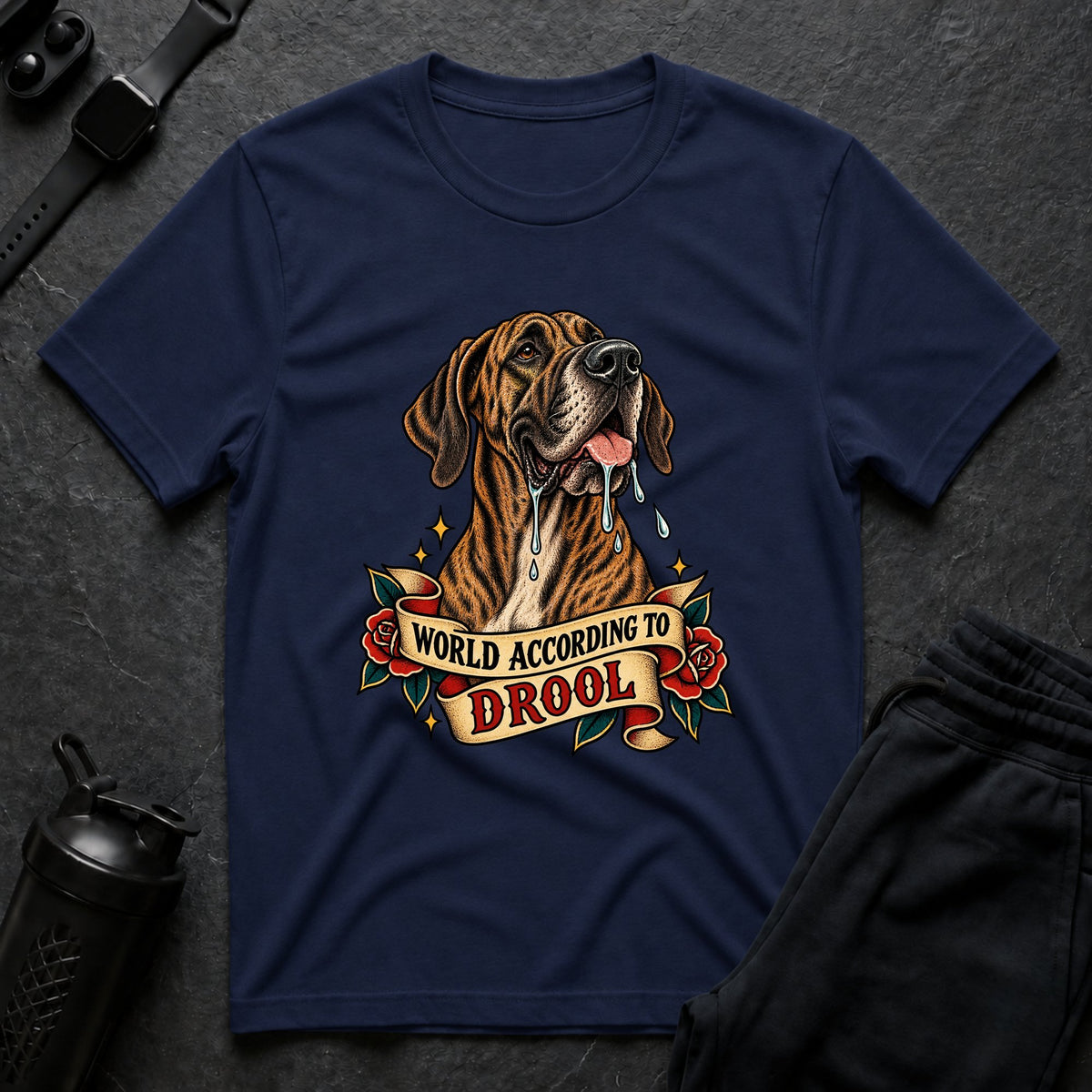 World According Drool – Great Dane T-Shirt