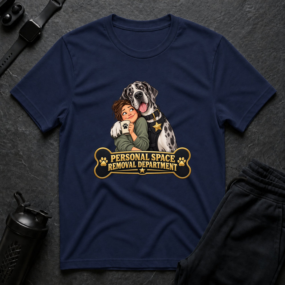 Personal Space Patrol – Great Dane T-Shirt
