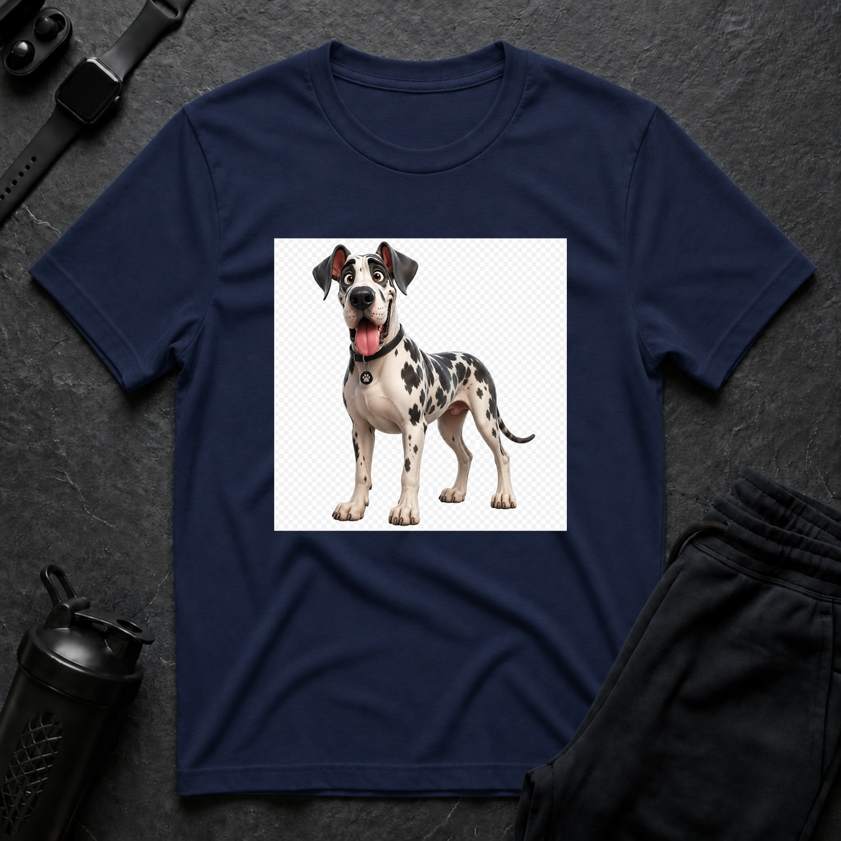 Happy Dalmatian – Great Dane T-Shirt