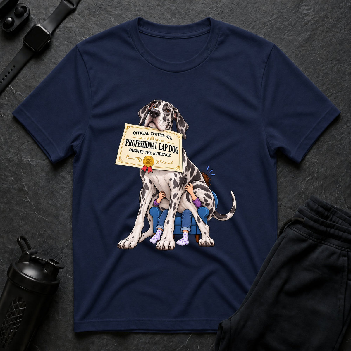 Lap Dog Champion – Great Dane T-Shirt
