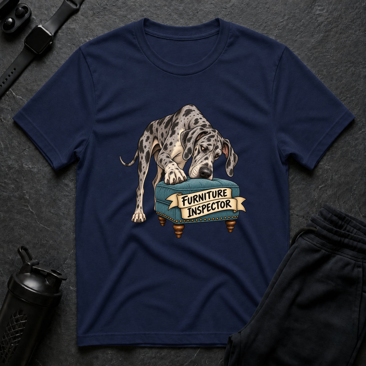 Pet Couch Critic – Great Dane T-Shirt