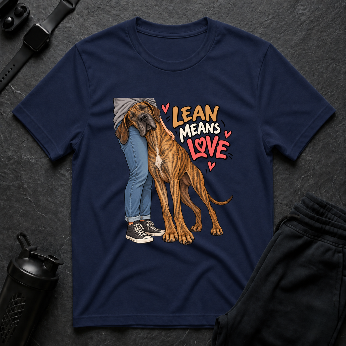 Lean Means Love – Great Dane T-Shirt