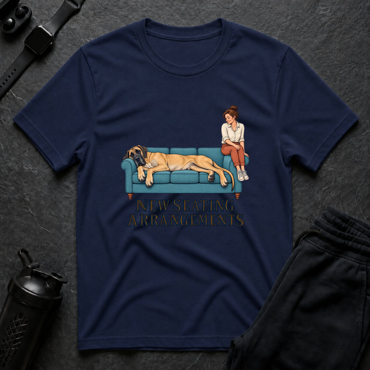 Cozy Couch Companions – Great Dane T-Shirt