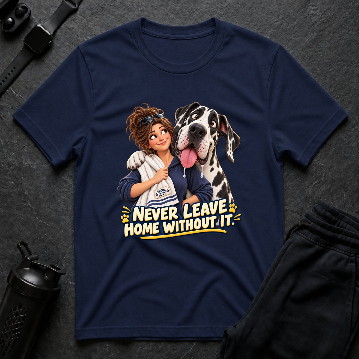 Drool Duty Duo – Great Dane T-Shirt