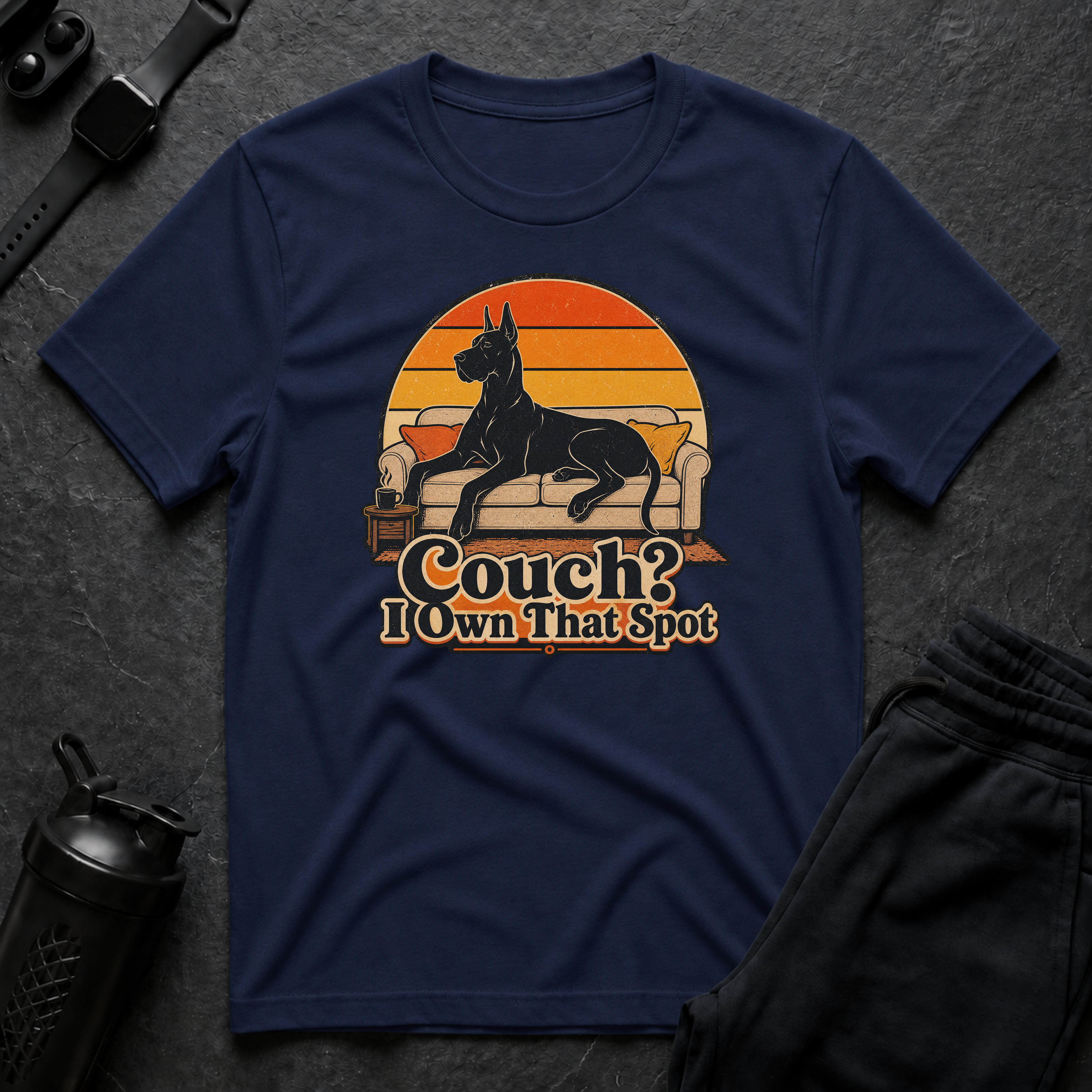Couch Owner Dog