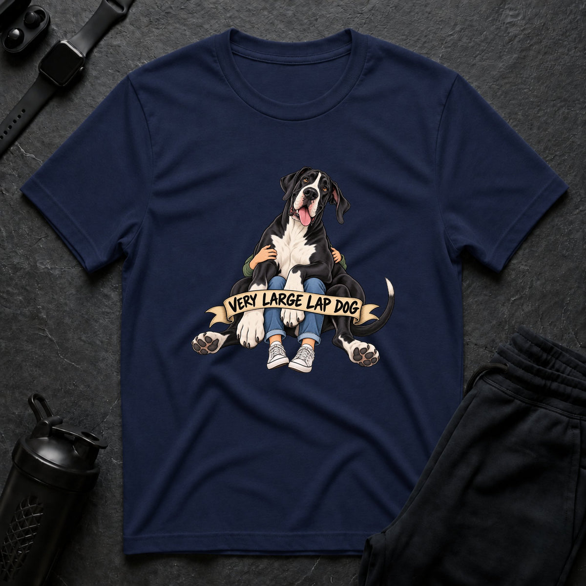 Very Large Lapdog – Great Dane T-Shirt