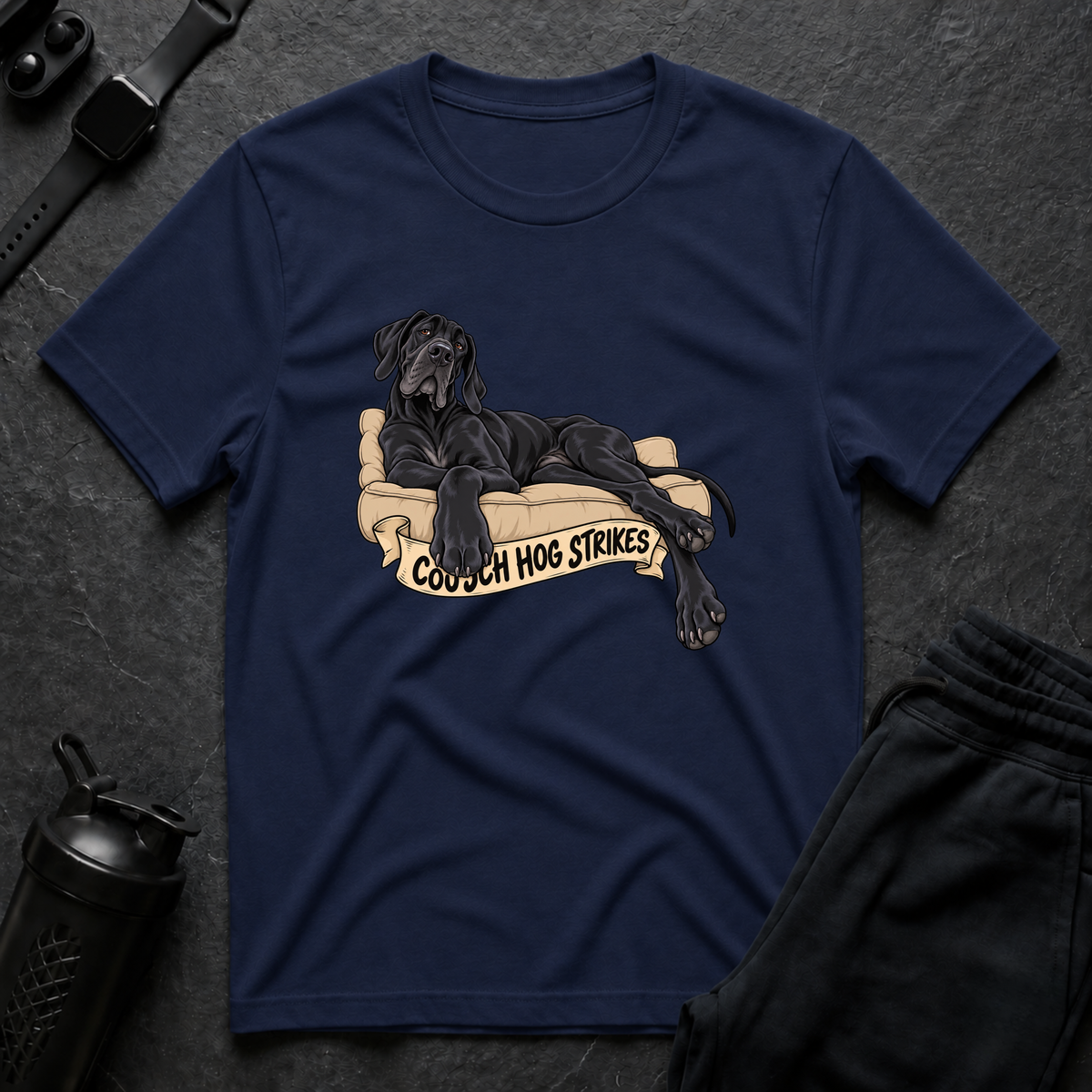 Couch Hog Strikes – Great Dane T-Shirt