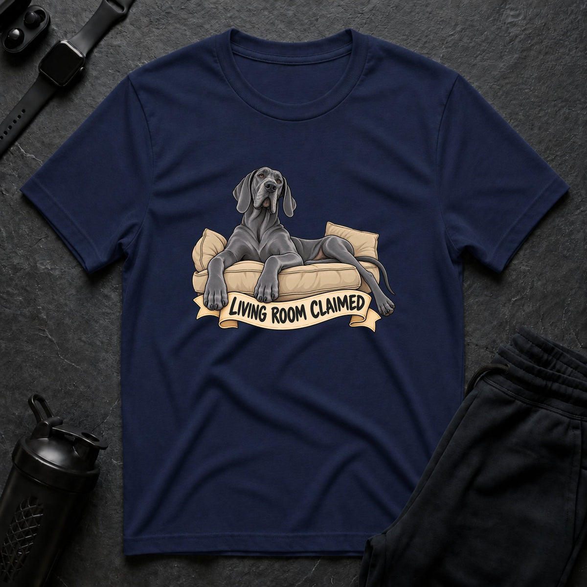 Couch Conqueror – Great Dane T-Shirt