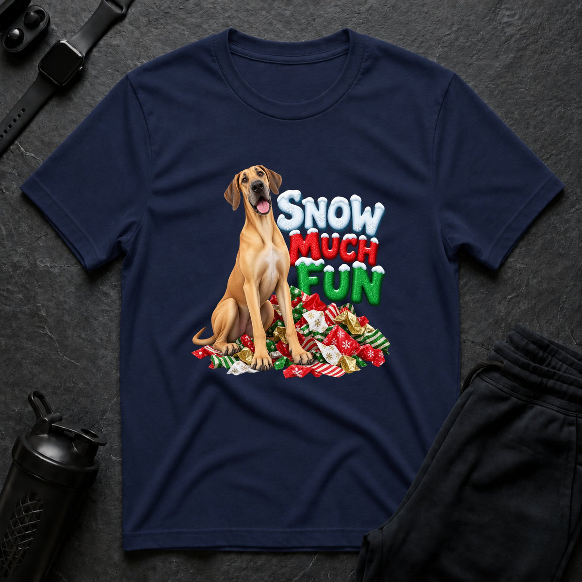 Festive Paws Bliss – Great Dane T-Shirt