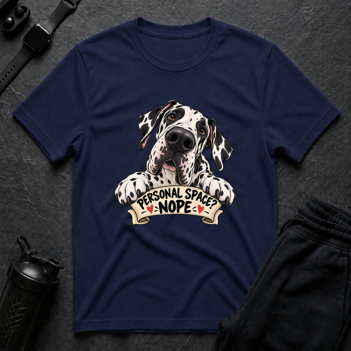 Personal Space Nope – Great Dane T-Shirt