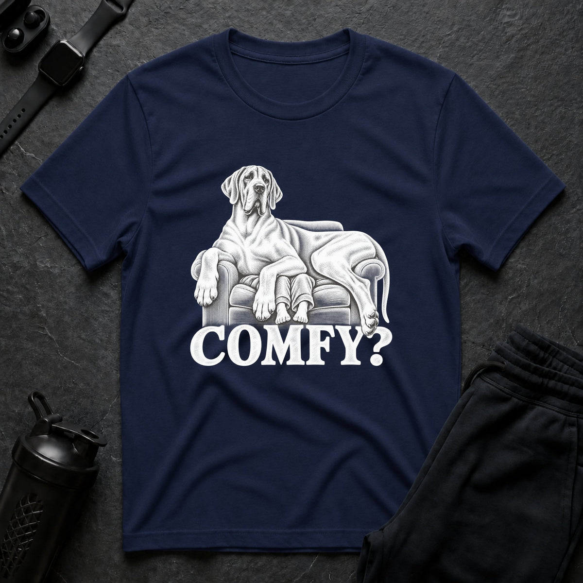 Comfy Couch – Great Dane T-Shirt