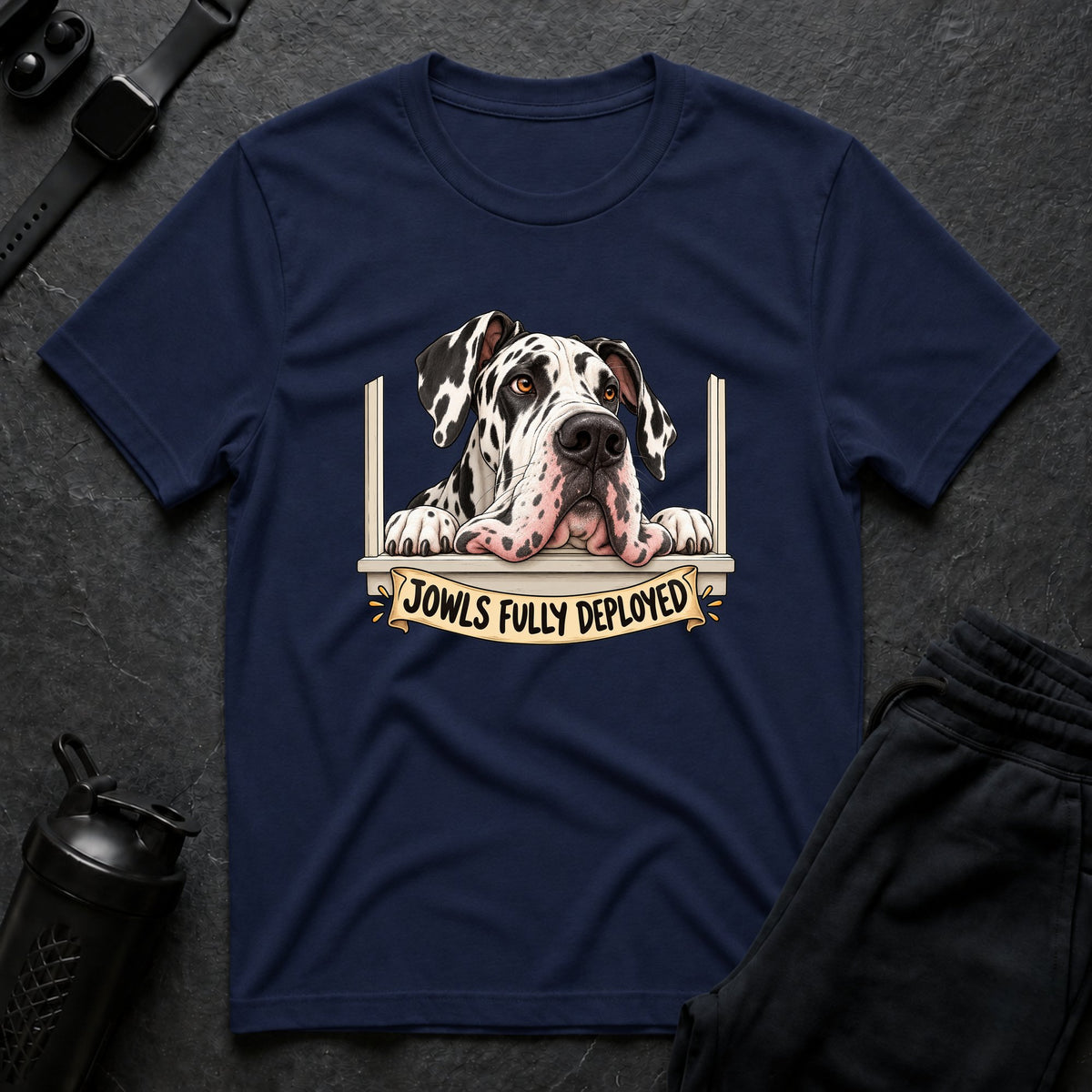 Jowls Fully Deployed – Great Dane T-Shirt