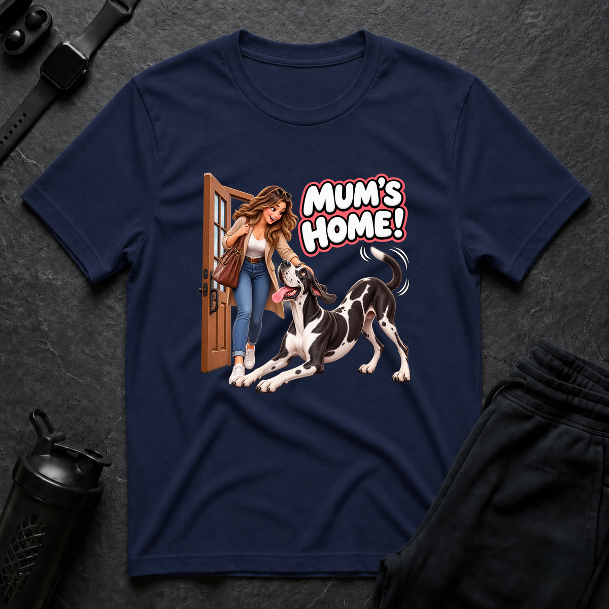 Mum's Home – Great Dane T-Shirt