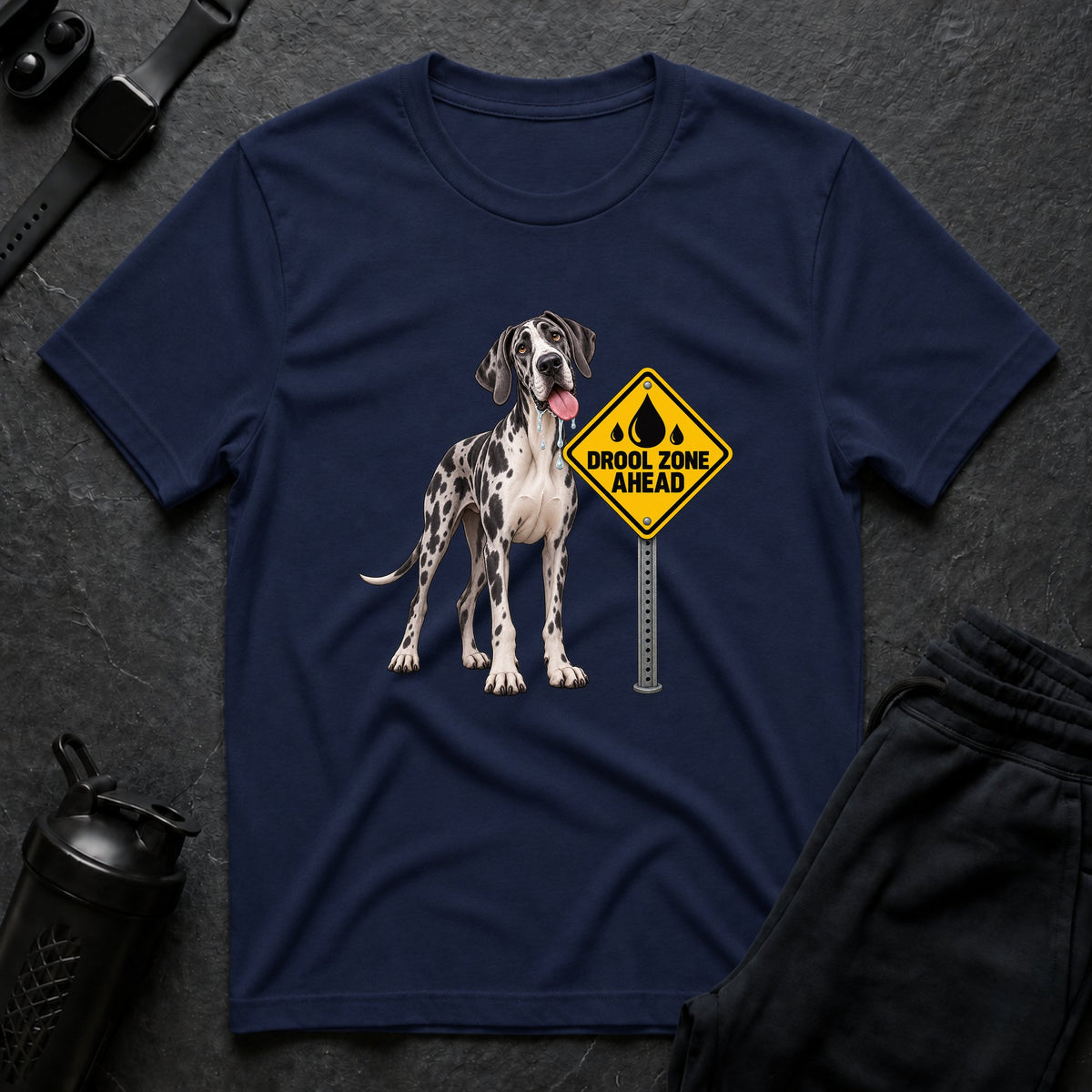Drool Zone Ahead – Great Dane T-Shirt
