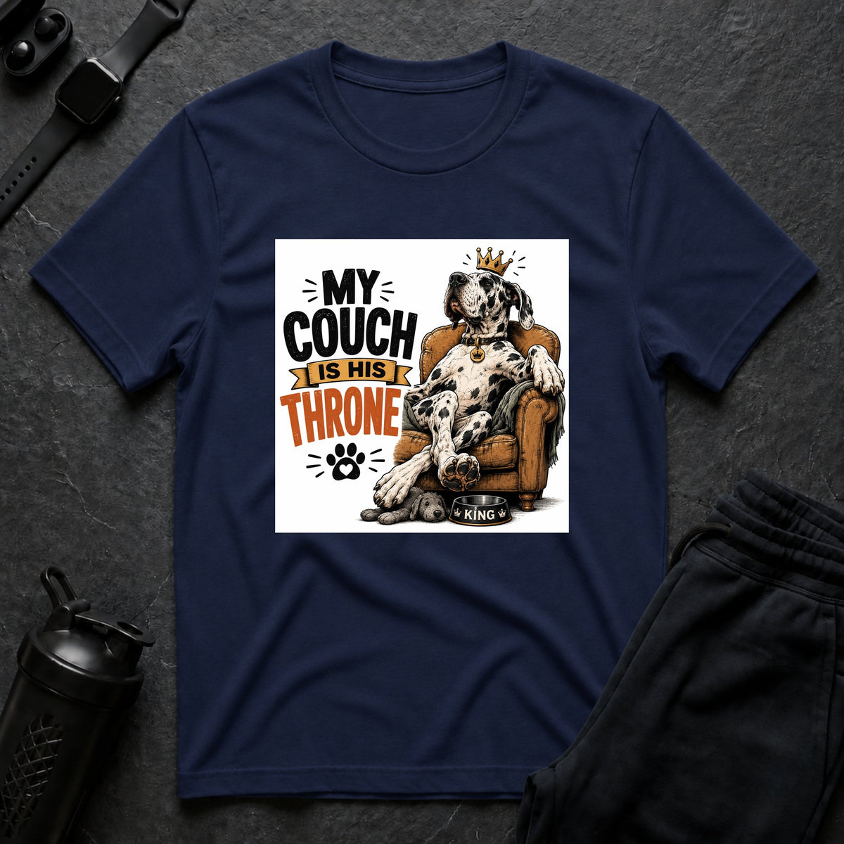 Couch Throne – Great Dane T-Shirt