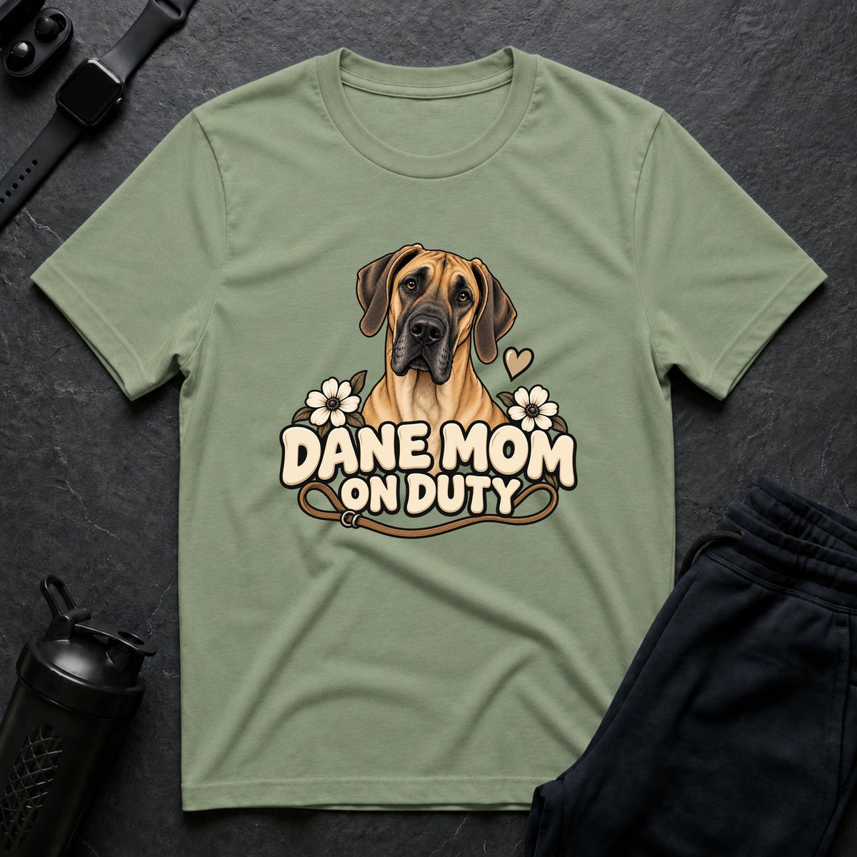 Dane Mom Duty – Great Dane T-Shirt