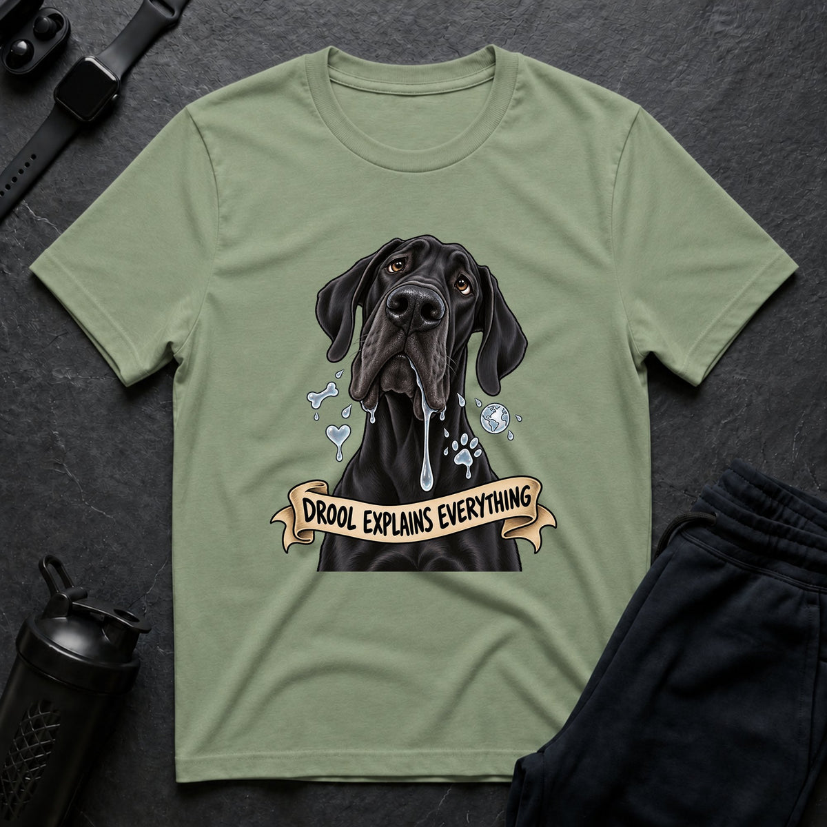 Drool Explains – Great Dane T-Shirt