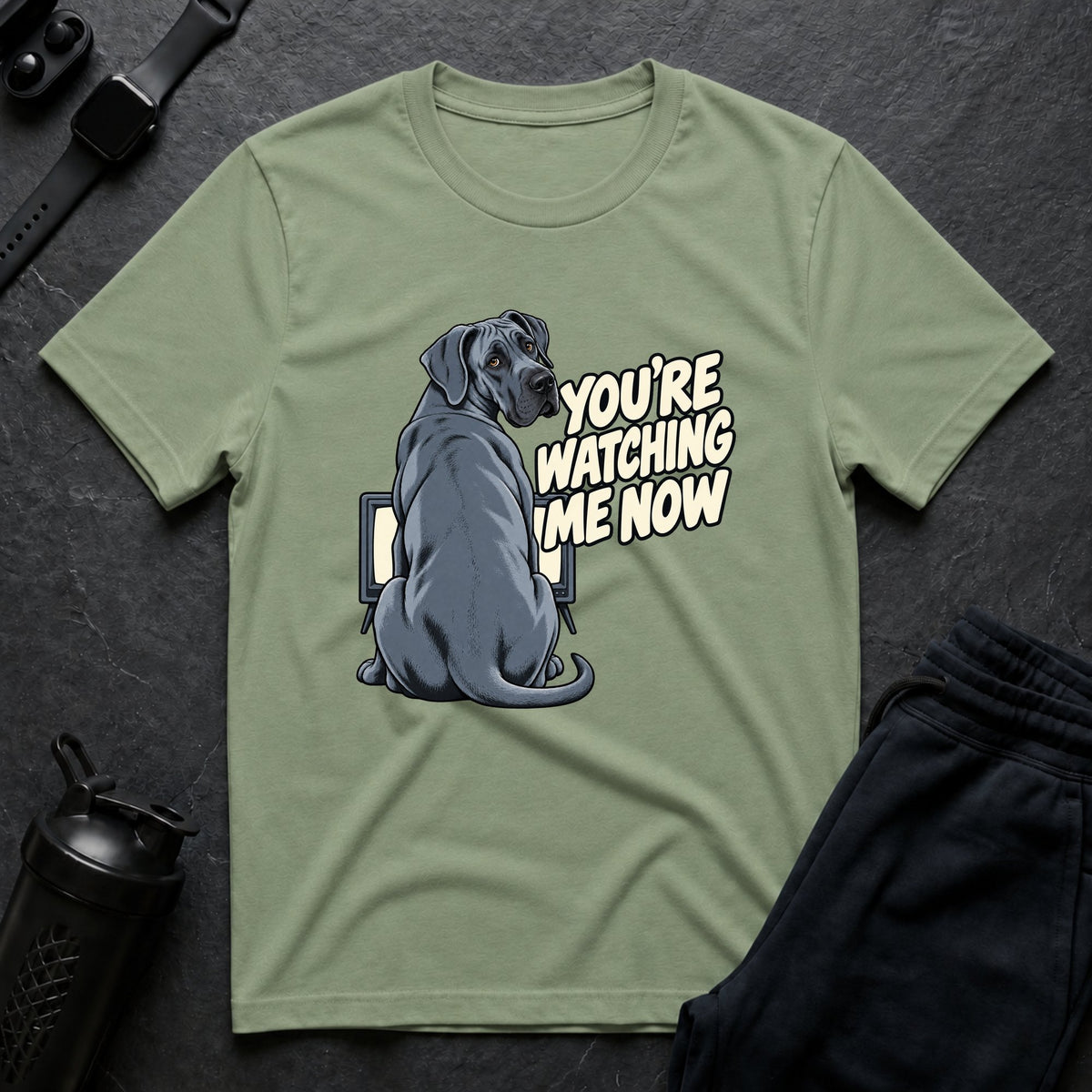 You're Watching Me – Great Dane T-Shirt