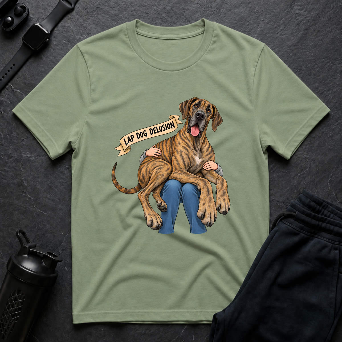 Lap Dog Delusion – Great Dane T-Shirt