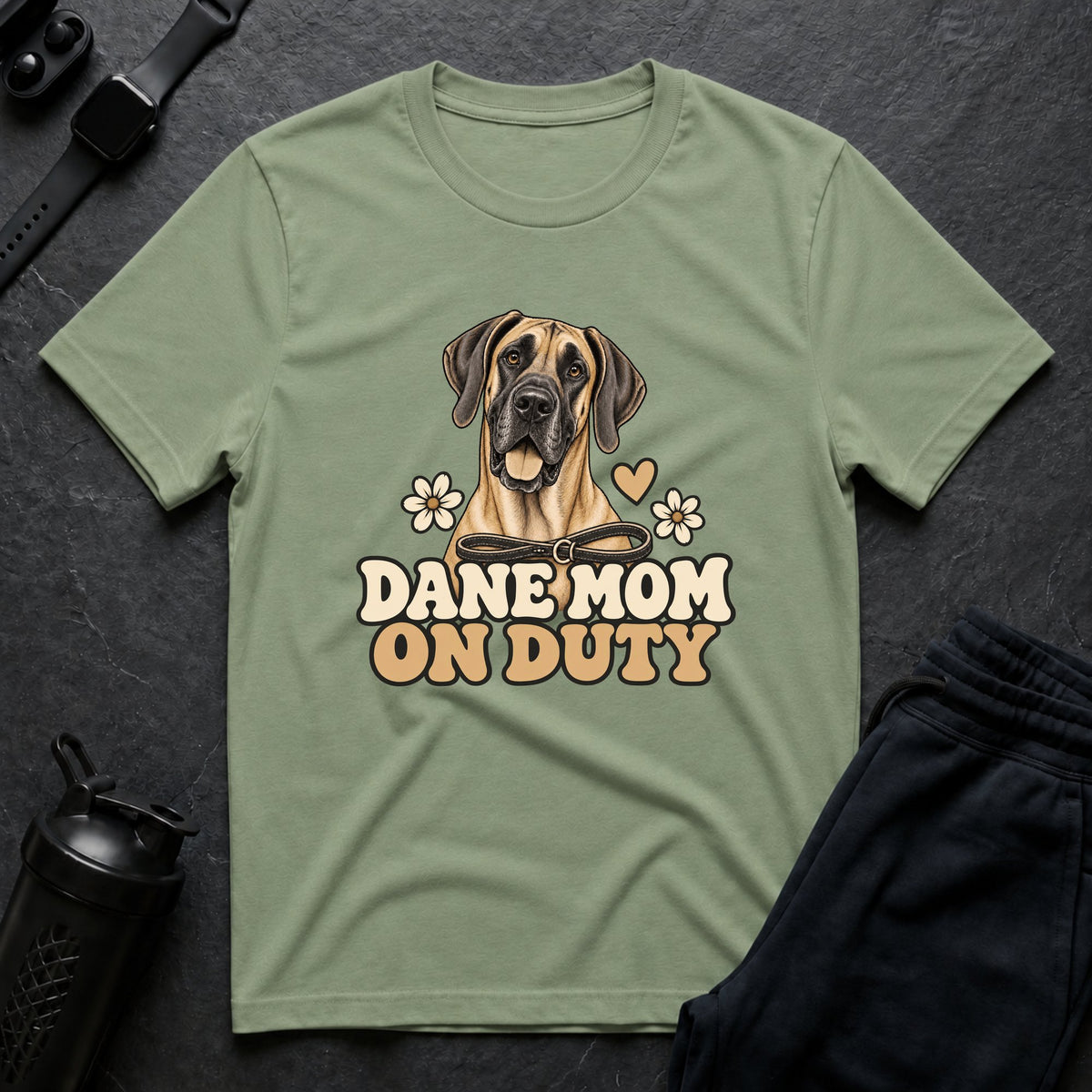 Dane Mom Duty – Great Dane T-Shirt design