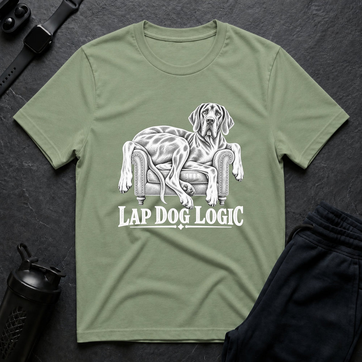 Lap Dog Logic – Great Dane T-Shirt