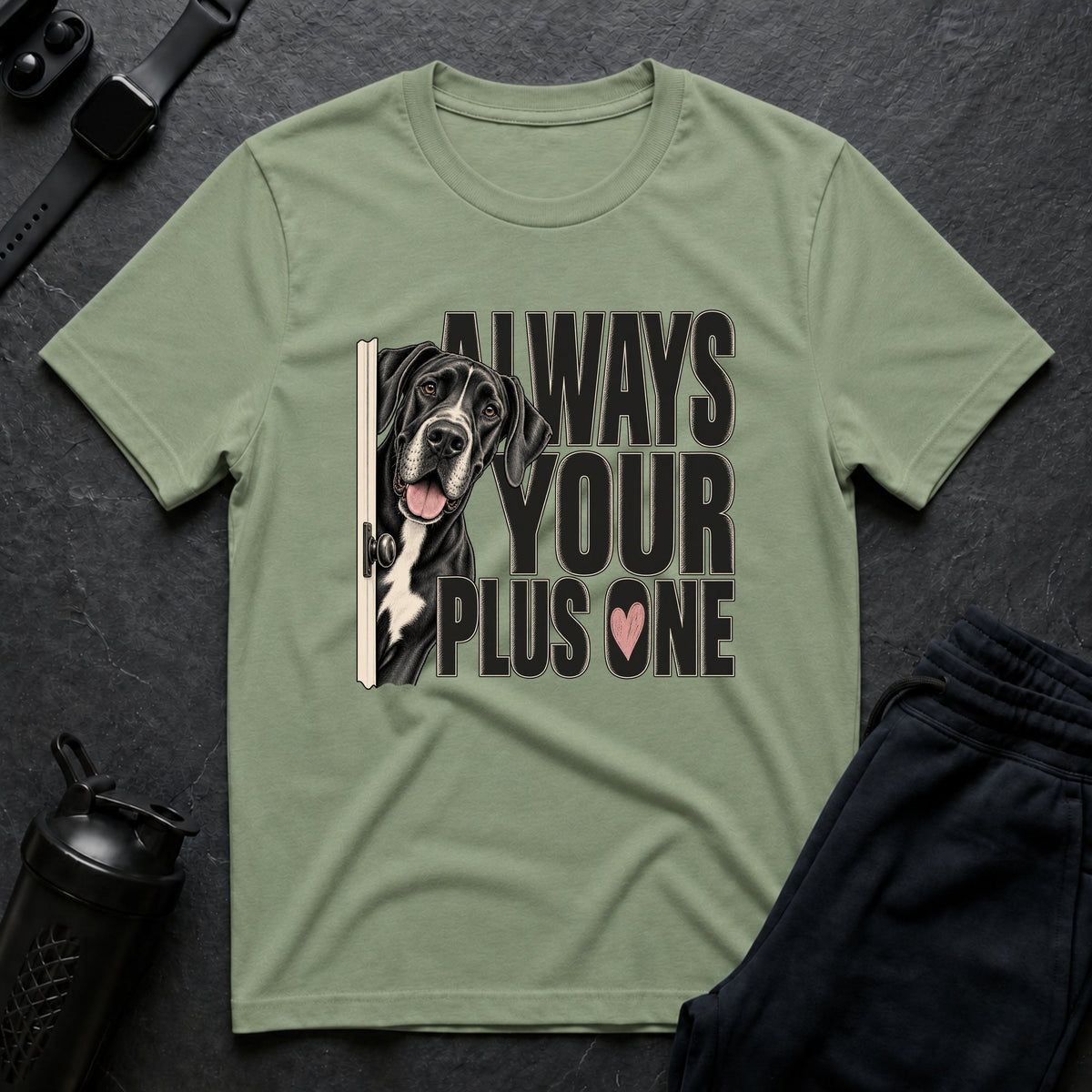 Always Plus One – Great Dane T-Shirt