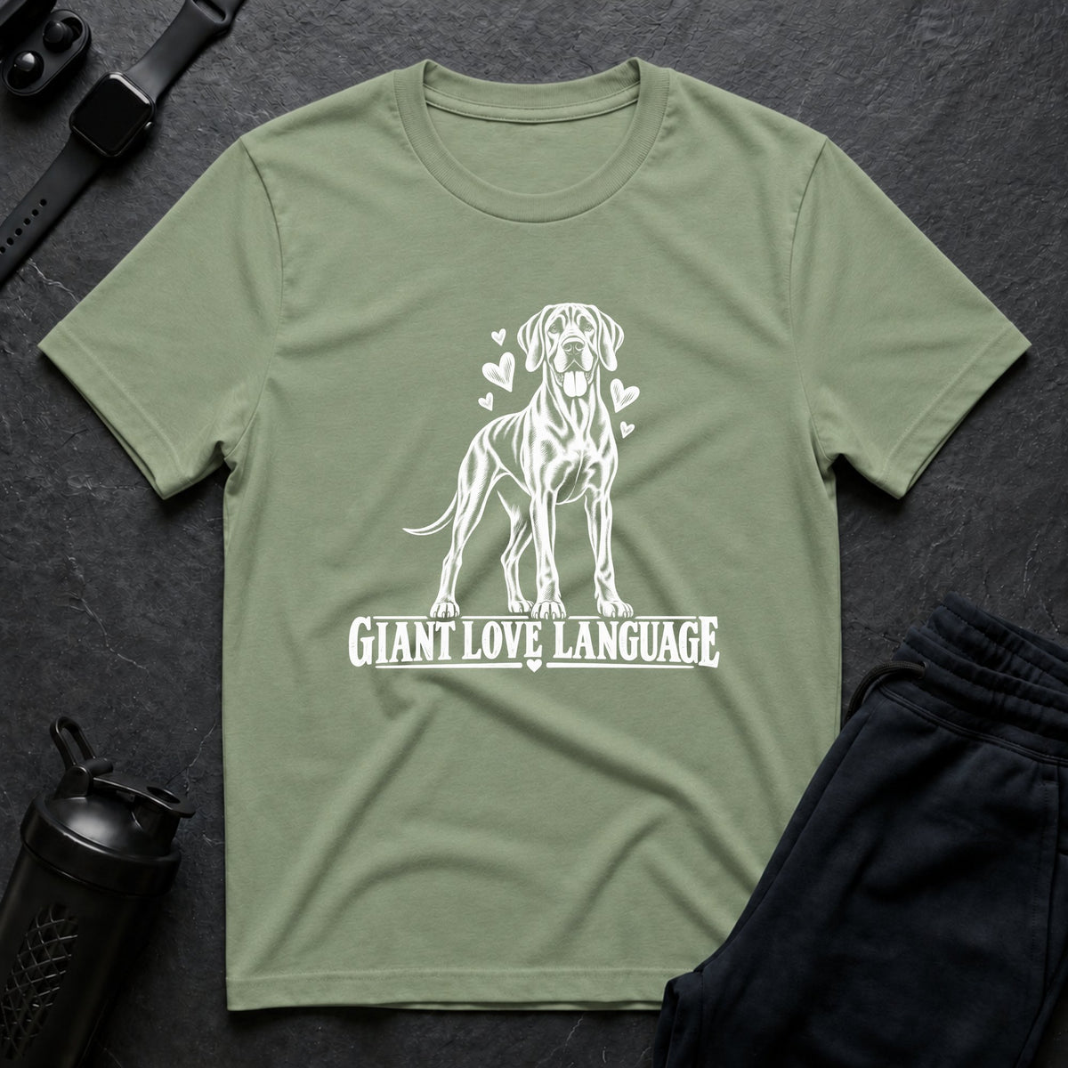 Giant Love Language – Great Dane T-Shirt