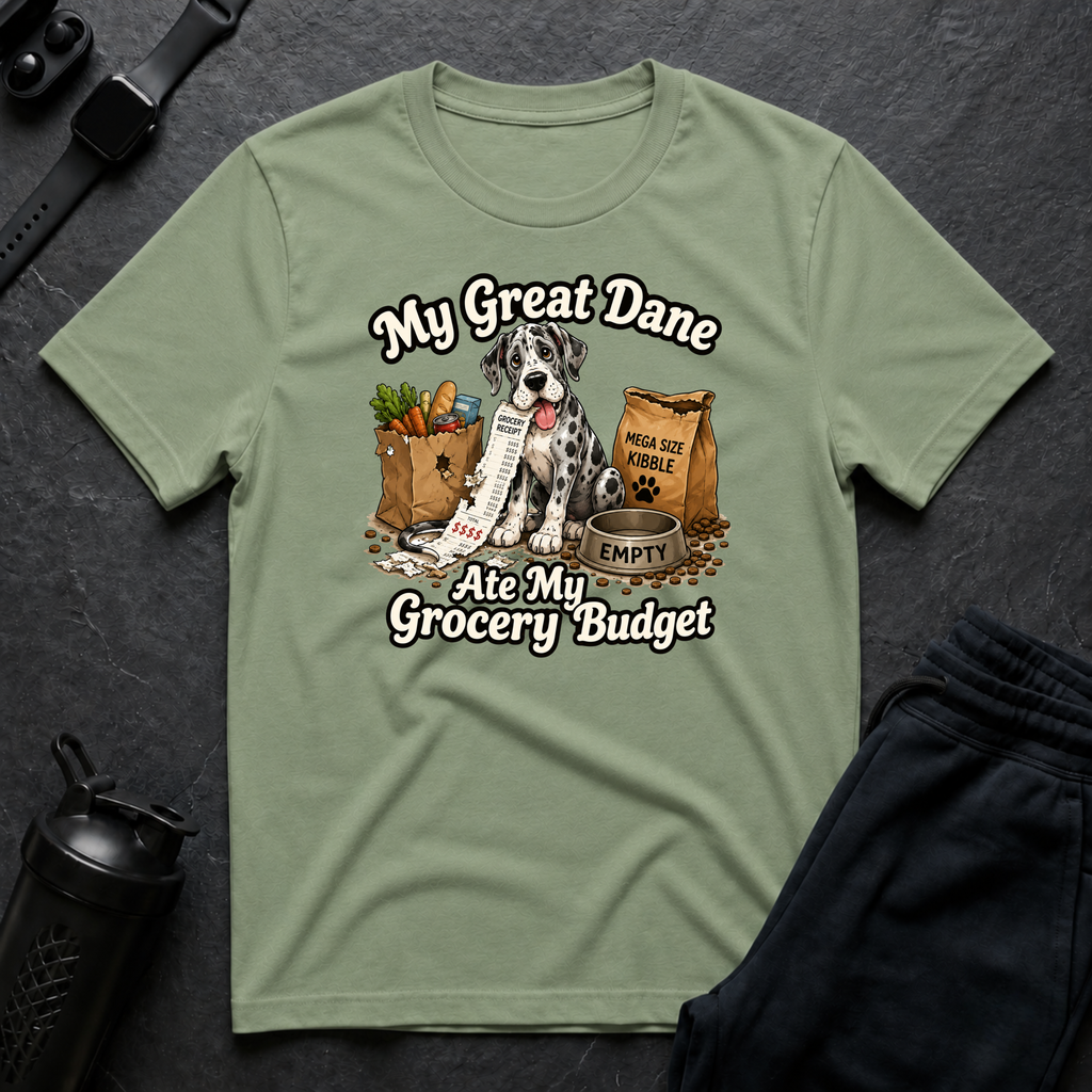 Great Dane Grocery Drama