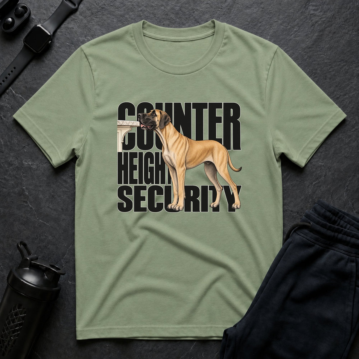 Counter Height Security – Great Dane T-Shirt