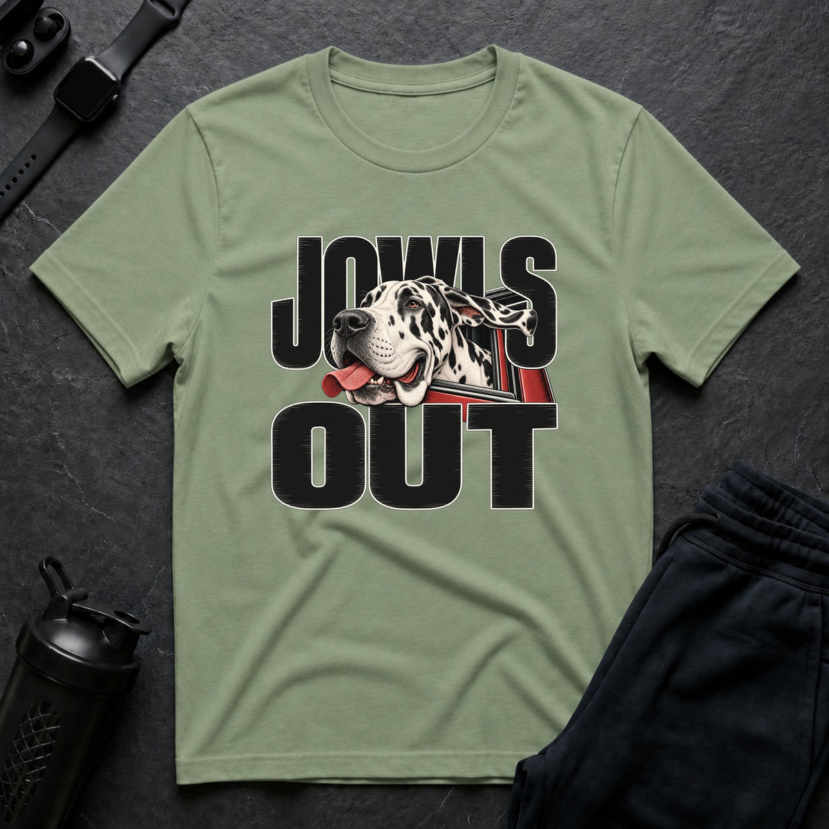 Jowls Out – Great Dane T-Shirt