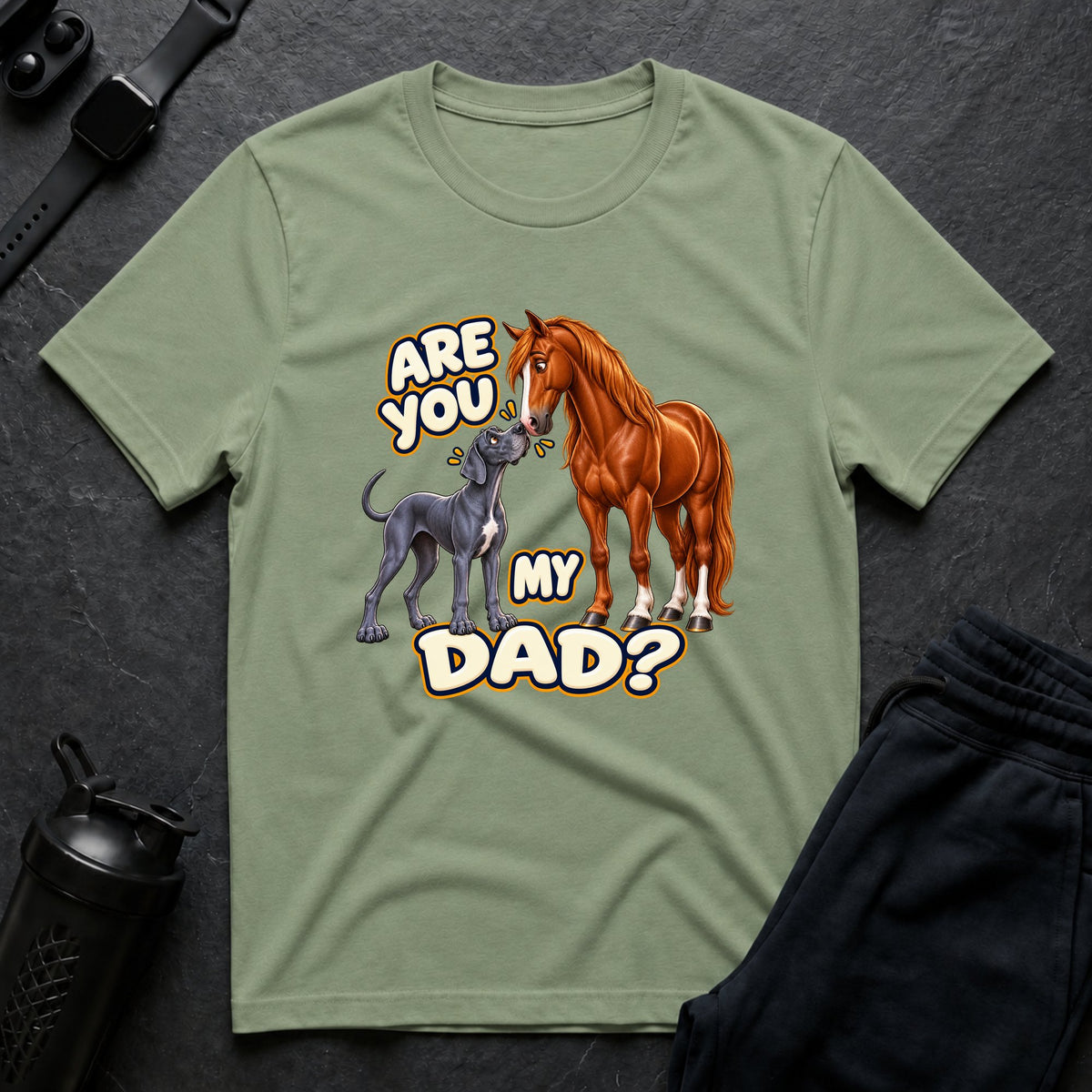 Dad Questioned – Great Dane T-Shirt