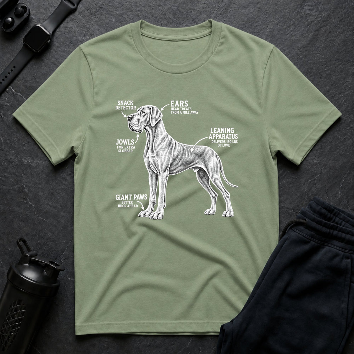 Great Dane Anatomy T-Shirt