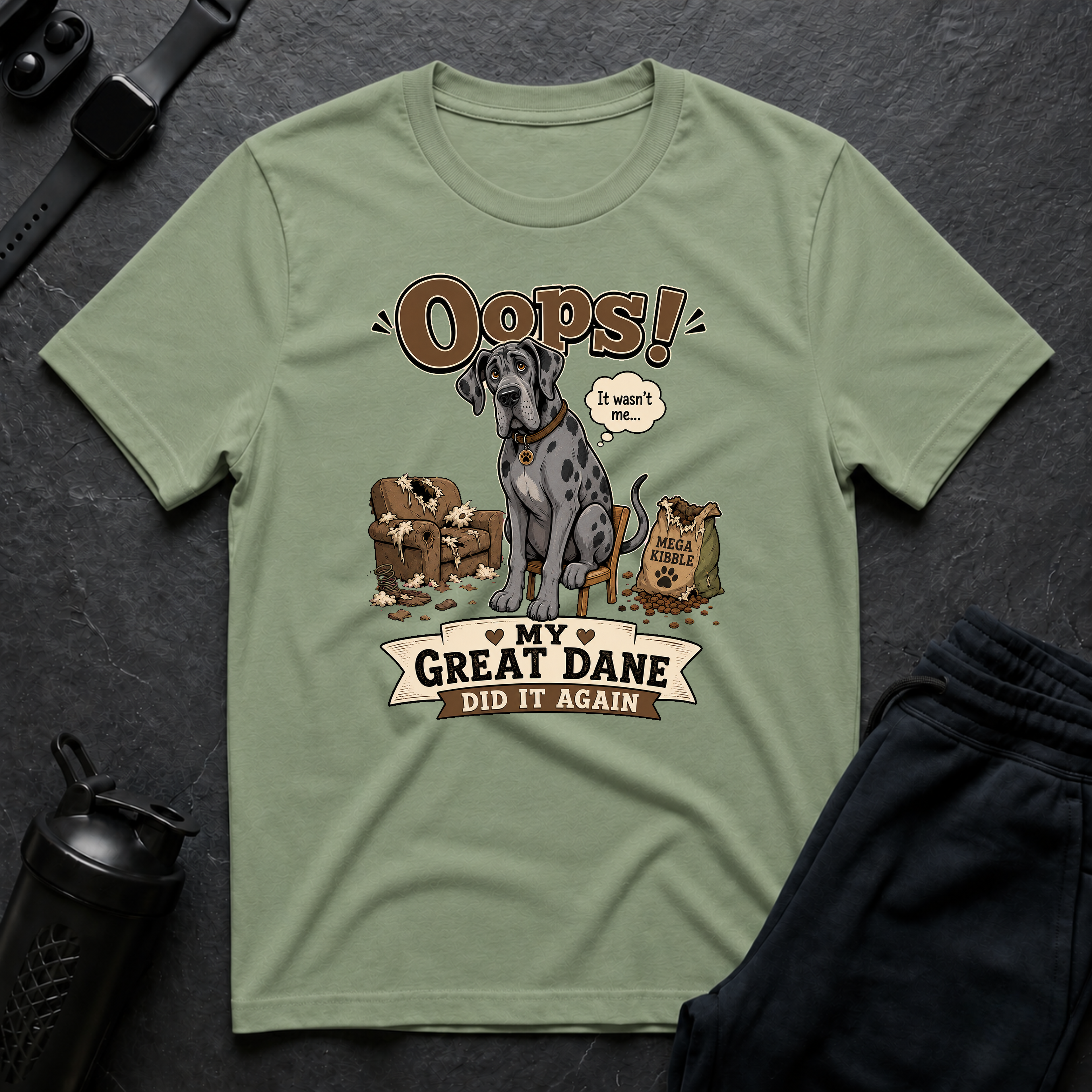 Oops Great Dane Mishap